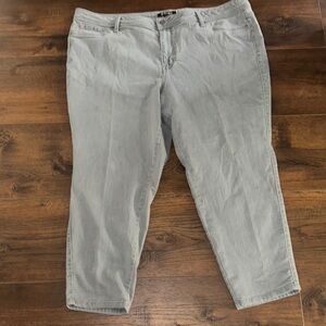 Roz&Ali Women's Gray Ankle Jeans size 24